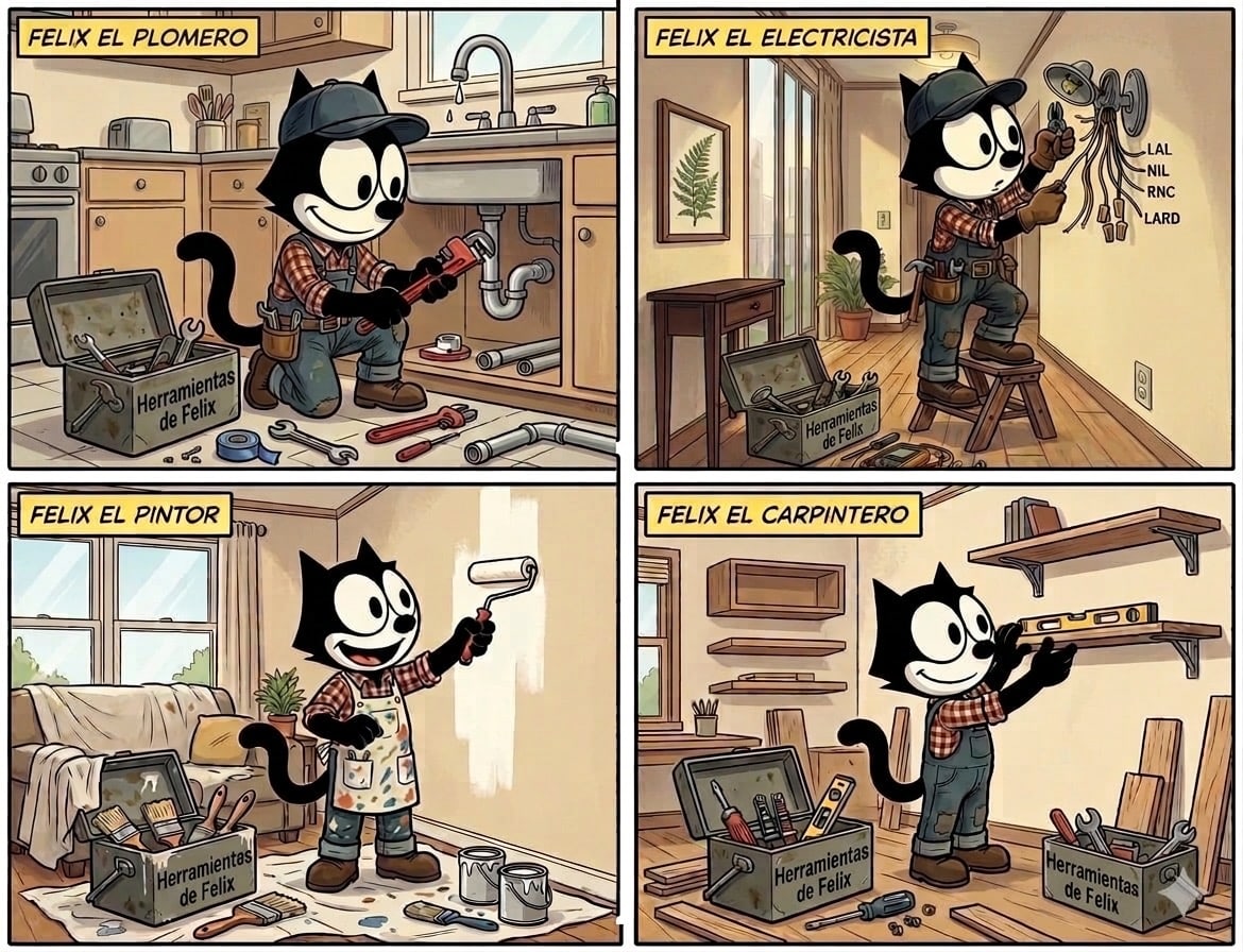 Félix en acción
